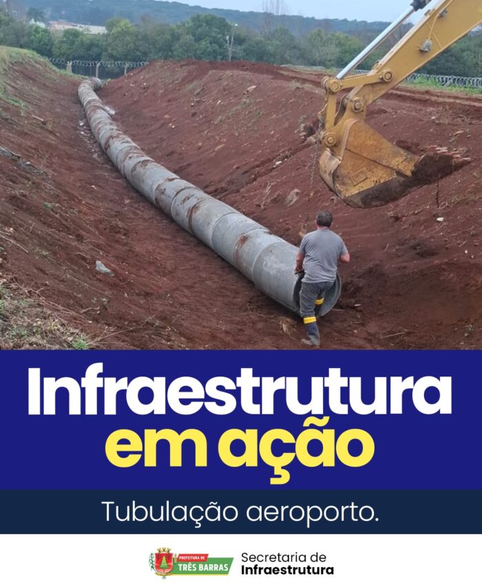 Obras no Aeroporto Municipal de Três Barras garantem adequação às normas de segurança da ANAC
