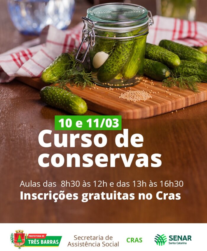 Prefeitura de Três Barras oferece cursos à população