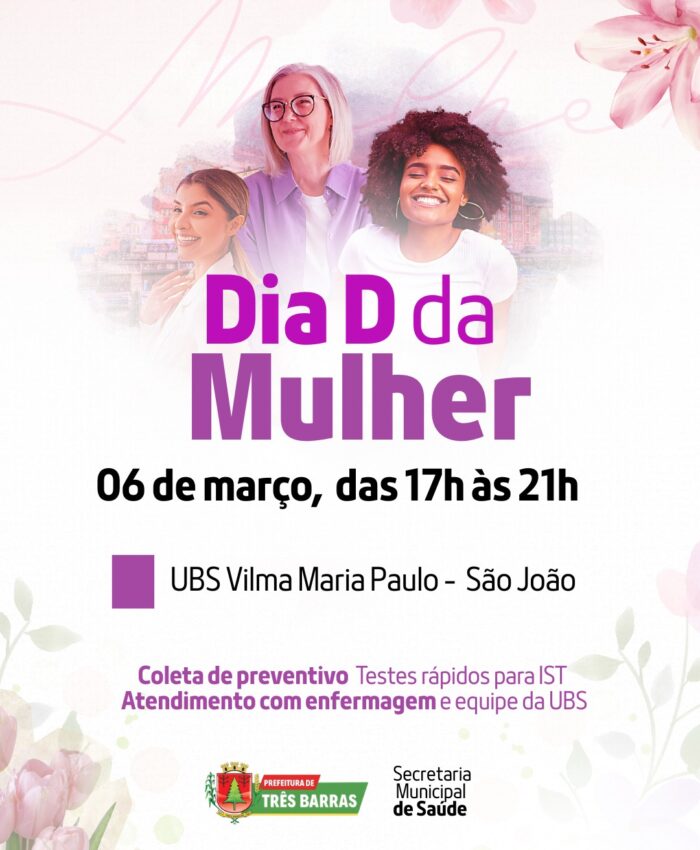 Saúde de Três Barras realiza Dia D da Mulher em São João dos Cavalheiros