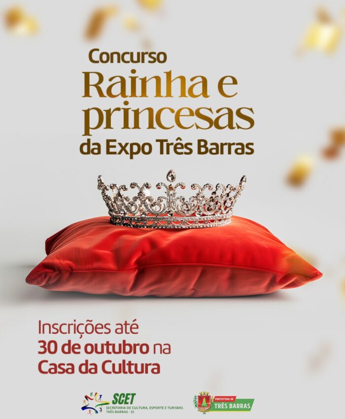 Três Barras abre inscrições para o Concurso de escolha da Rainha da Expo 2026