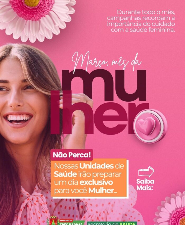 Três Barras promove eventos exclusivos para as Mulheres