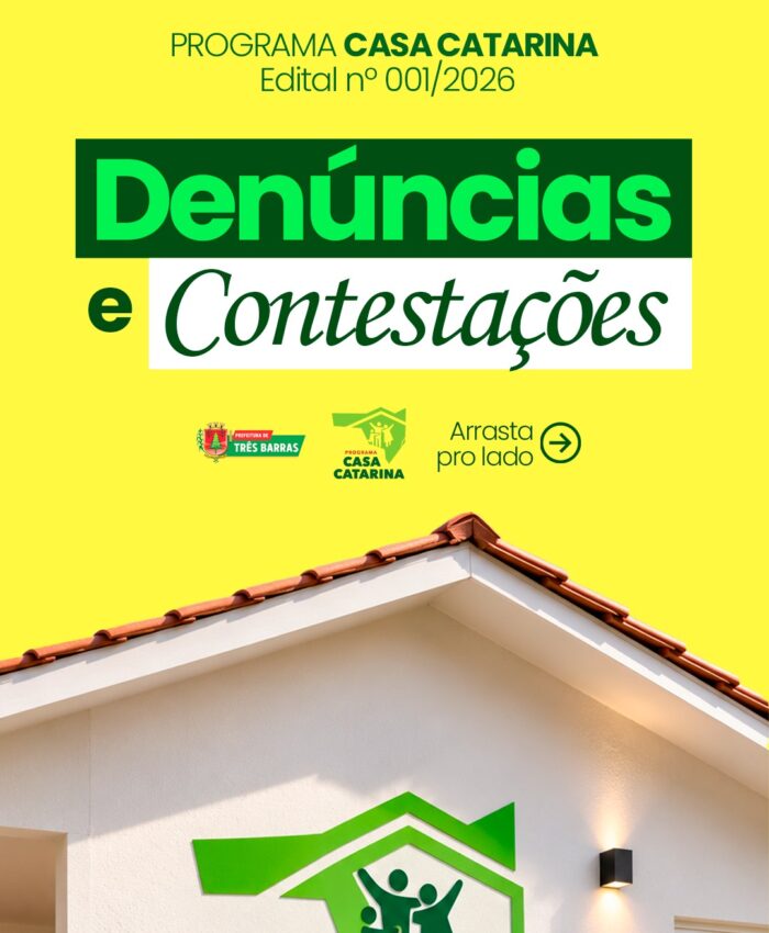 Casa Catarina: Denúncias e contestações devem ser entregues até 18 de setembro