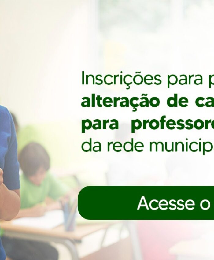 Três Barras divulga o Processo de Alteração de Carga Horária Temporária para Professores Efetivos da Rede Municipal de Ensino