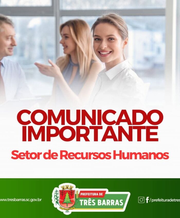 Prefeitura de Três Barras convoca candidatos aprovados no Processo Seletivo nº 03/2025
