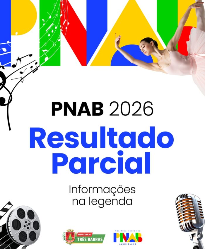 Três Barras divulga o Resultado Parcial correspondente ao PNAB 2026