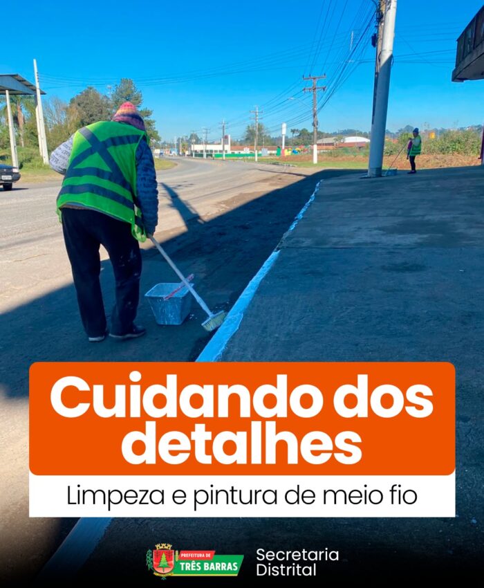 Três Barras: Secretaria Distrital realiza ações pelo São Cristóvão