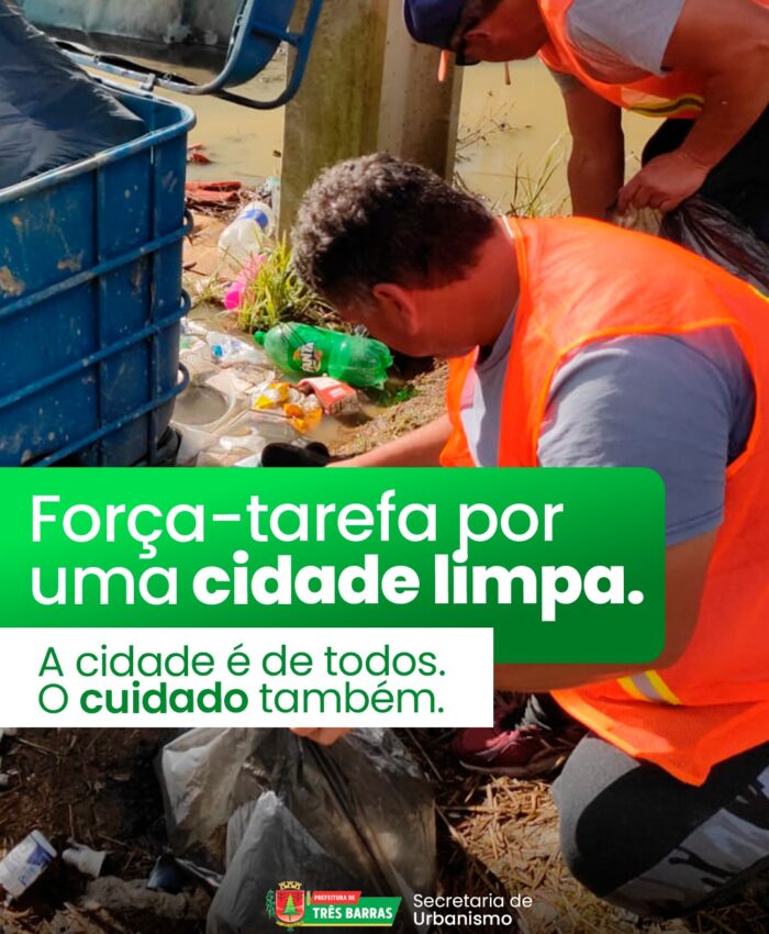 Equipes da Secretaria de Urbanismo e Limpeza Pública realizam recolhimento de lixos descartados de forma incorreta