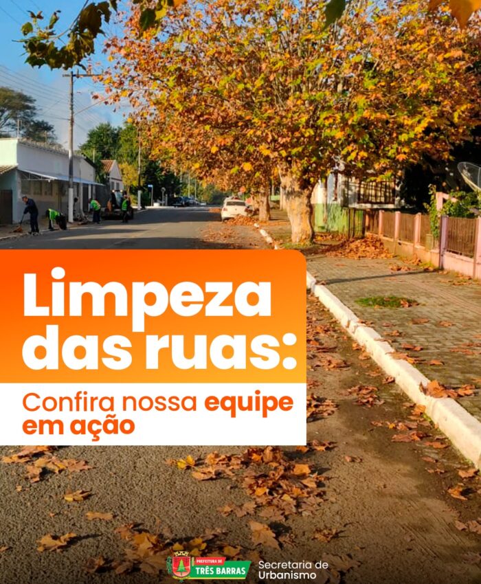 Três Barras recebe mutirão de limpeza e revitalização nas ruas do Centro