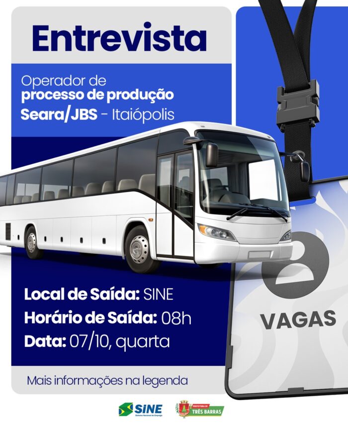 Oportunidade: Seleção para Operador de Processo de Produção em Itaiópolis