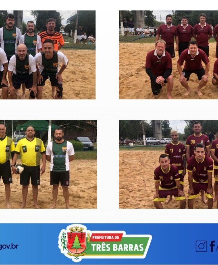 TRÊS BARRAS: CONFIRA OS RESULTADOS DO CAMPEONATO MUNICIPAL DE FUTEBOL DE AREIA