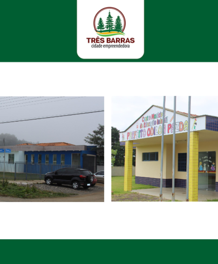 Abertas as inscrições para os plantões de férias em duas creches municipais de Três Barras