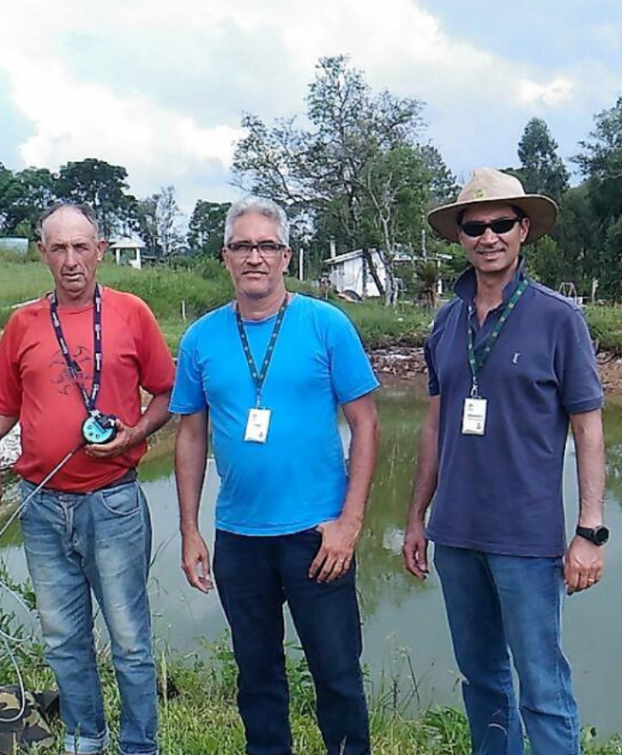 Agricultura e Epagri realizam visitas técnicas para orientar e motivar piscicultores do município