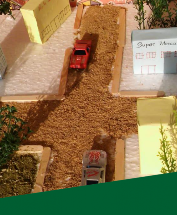 Alunos da Extensão II confeccionam maquetes para expor conhecimento adquirido em sala de aula