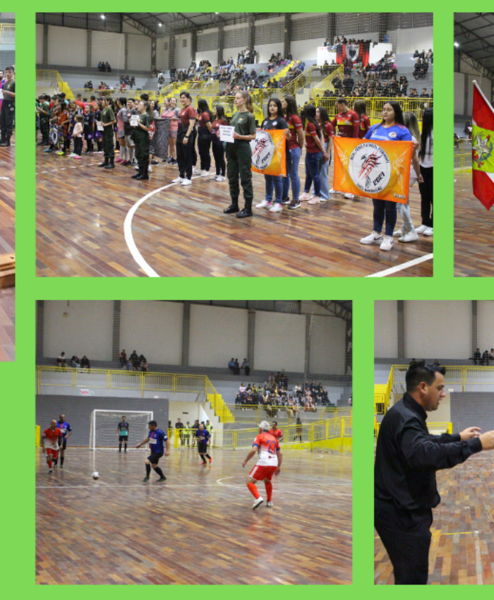 Apresentações culturais e jogos amistosos com 13 gols marcam a abertura do Campeonato Municipal de Futsal de Três Barras