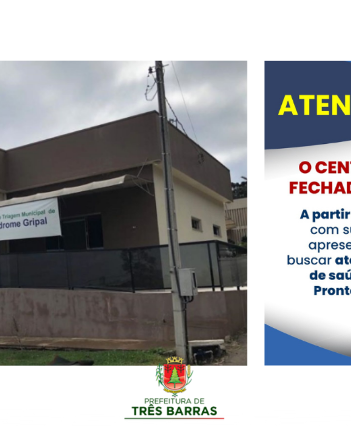 Centro de Triagem de Covid-19 será fechado no final deste mês