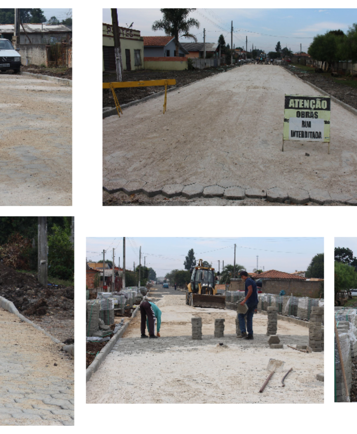 Concluído o calçamento da Rua Emílio Jubanski; Obras na Rua Afonso Krüger estão bem adiantadas