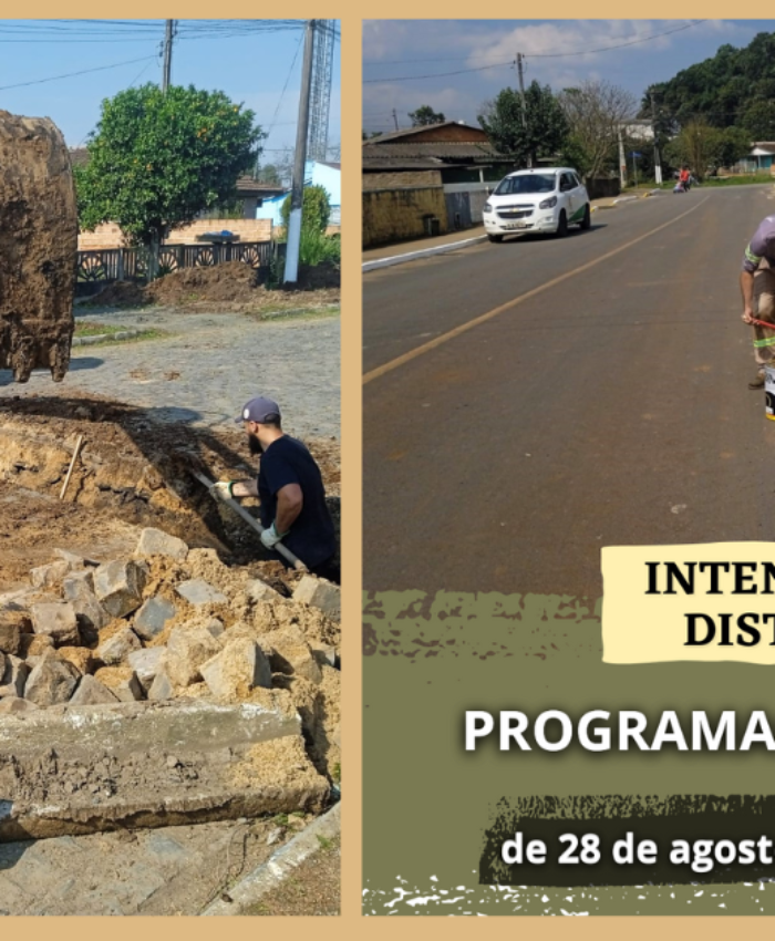 Confira o cronograma de trabalhos desta semana para o distrito de São Cristóvão