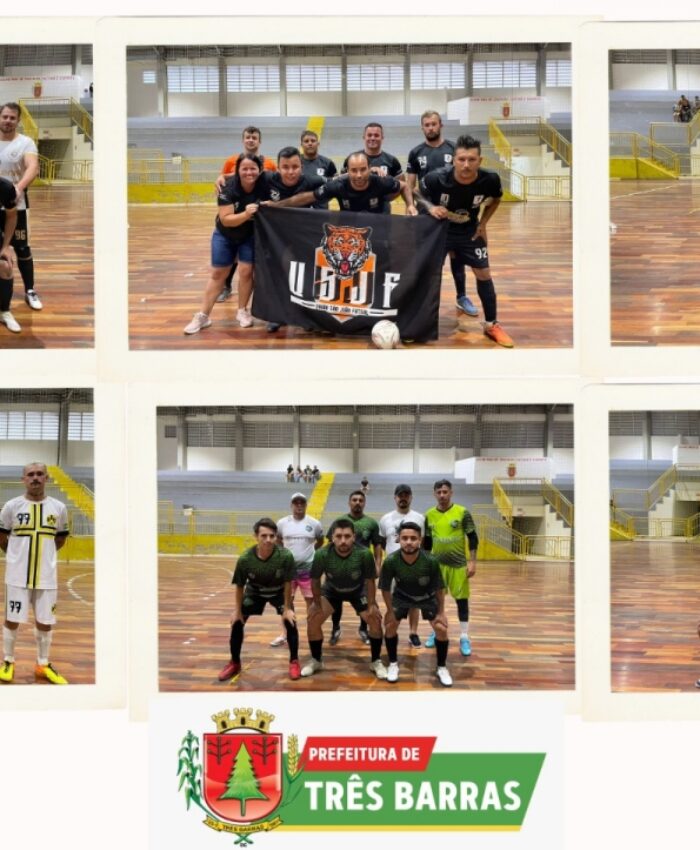 CONFIRA OS RESULTADOS DA DÉCIMA TERCEIRA RODADA DA CATEGORIA LIVRE MASCULINO DO CAMPEONATO MUNICIPAL DE FUTSAL DE TRÊS BARRAS