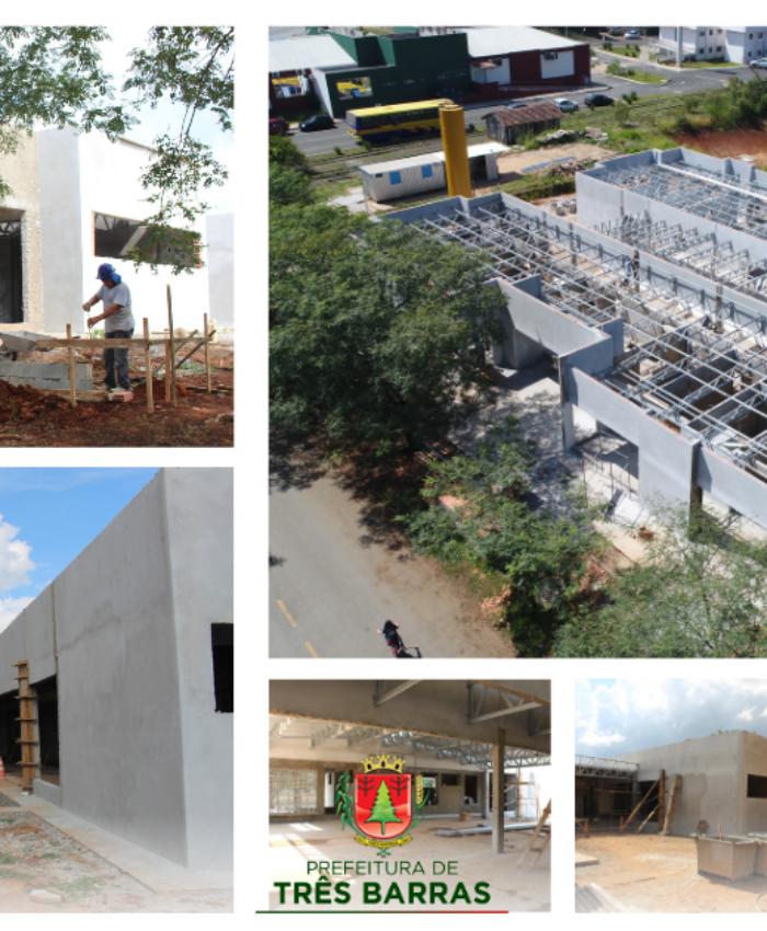 Construção de CMEI segue em ritmo acelerado no centro de Três Barras