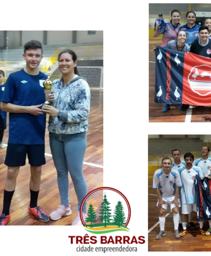 Definidos os 3° lugares no Futsal Infantil, Livre Feminino e Veteranos; Finais acontecem na terça-feira