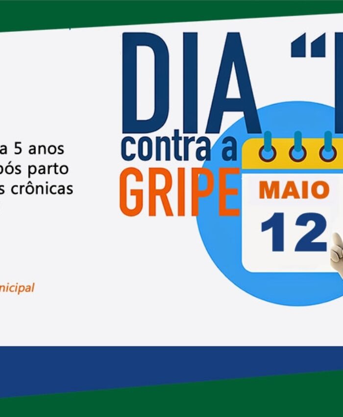 Dia “D” contra gripe será neste sábado; cobertura vacinal está em 43,05% do público prioritário