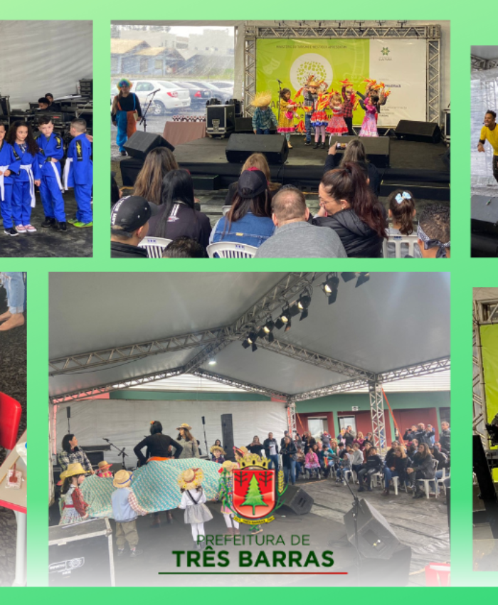 Diversas expressões artísticas marcam passagem da Caravana Cultural por Três Barras