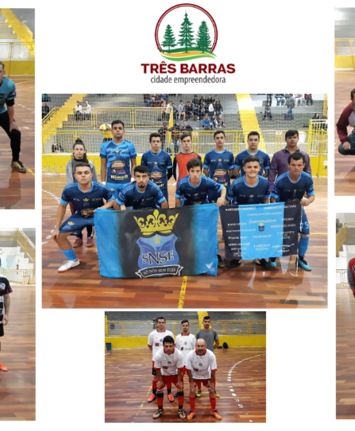 Duas goleadas e um empate marcam jogos da terceira rodada do Futsal Livre Masculino