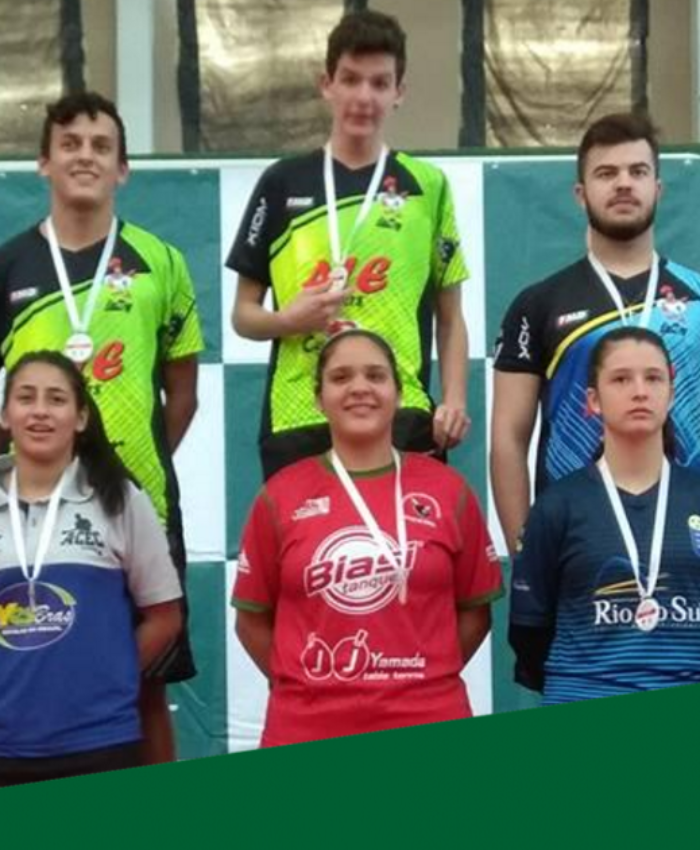 Equipe tresbarrense conquista três medalhas no 38° Torneio Estadual de Tênis de Mesa