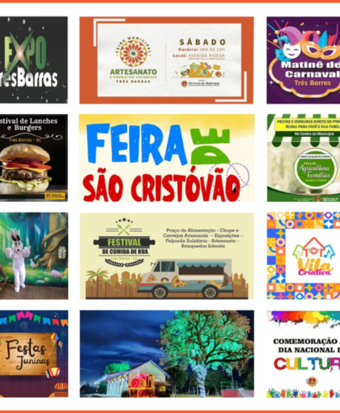 Eventos: fique por dentro das ações desenvolvidas pela Fundação Cultural de Três Barras