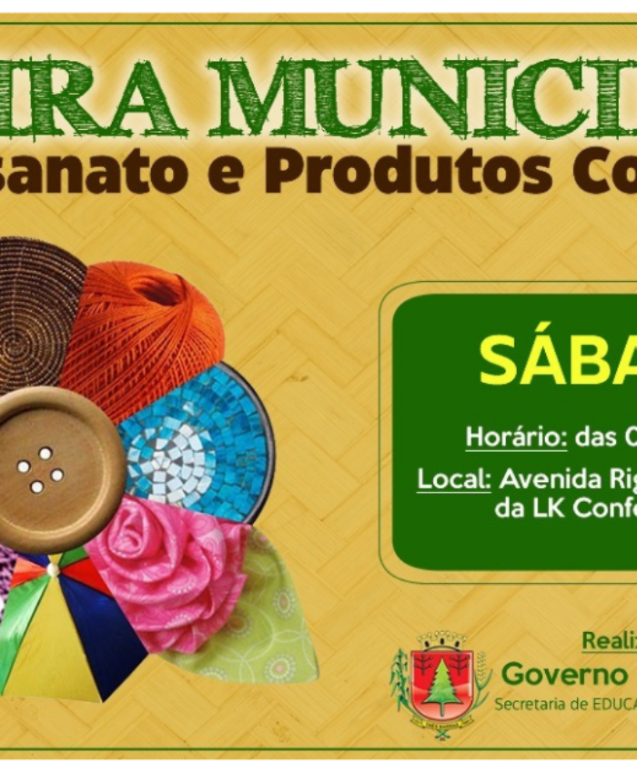 Feira Municipal acontece neste sábado, 07 de maio, em Três Barras