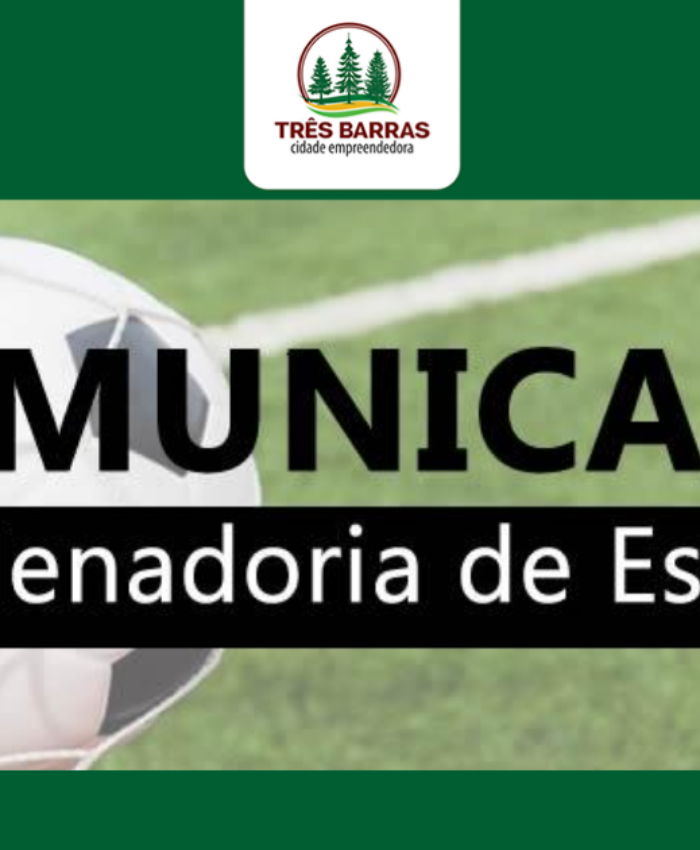 Finaliza hoje o prazo de inscrições para três categorias do Campeonato de Futsal em Três Barras