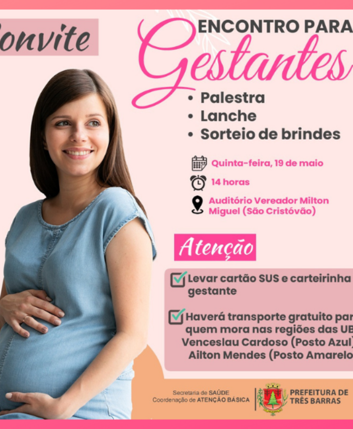 Gestantes do São Cristóvão terão atividade especial nesta quinta-feira
