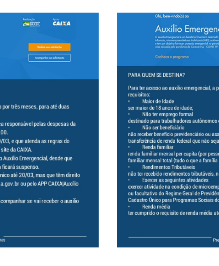 Governo Federal libera inscrição para o auxílio emergencial de R$ 600