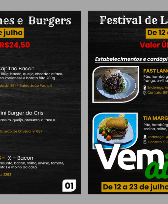 Inicia nesta terça-feira, 12, o Festival de Lanches e Burgers de Três Barras