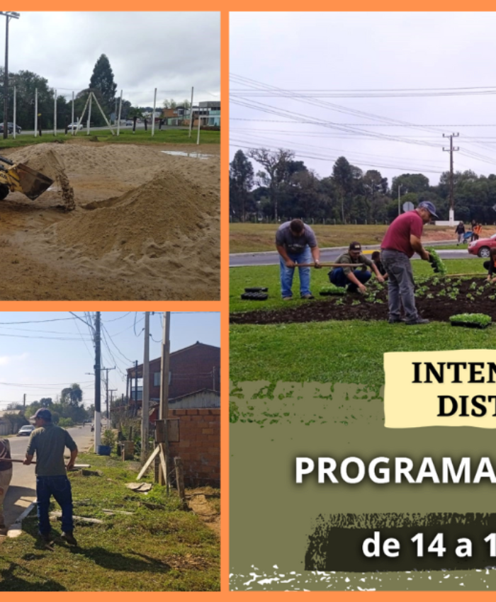 Intendência divulga cronograma de serviços para esta semana no distrito de São Cristóvão