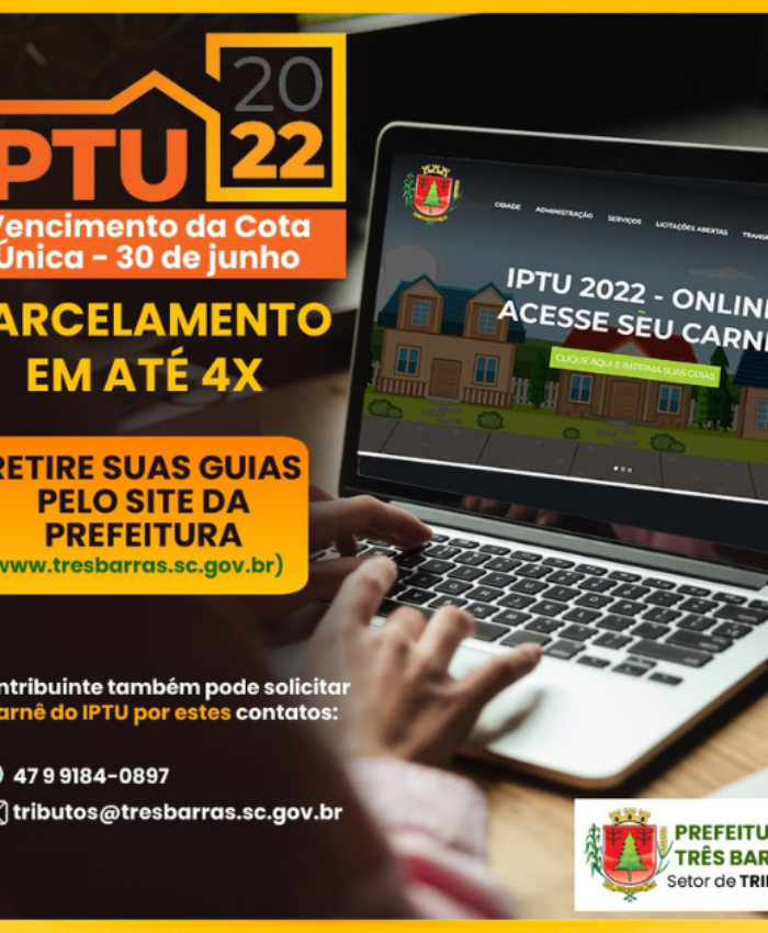 IPTU: contribuintes podem retirar guias pelo site da Prefeitura ou solicitar por WhatsApp e e-mail