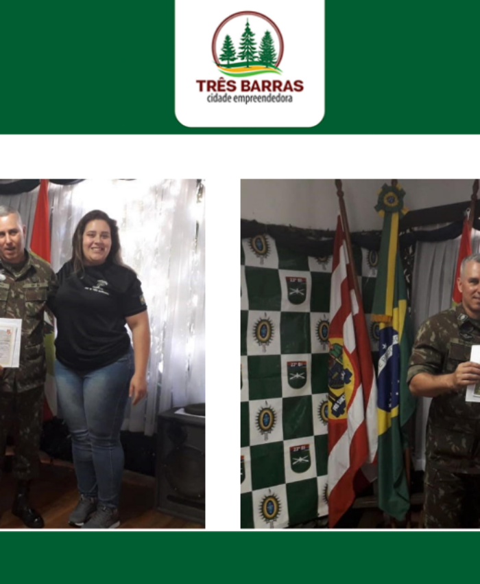 JSM de Três Barras recebe certificado por realização de cerimonial centralizado de dispensa militar