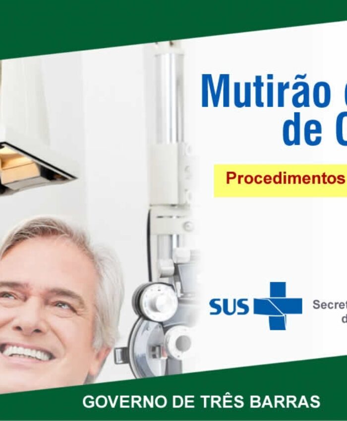 Mais 15 pacientes serão atendidos pelo Mutirão de Cirurgias de Catarata