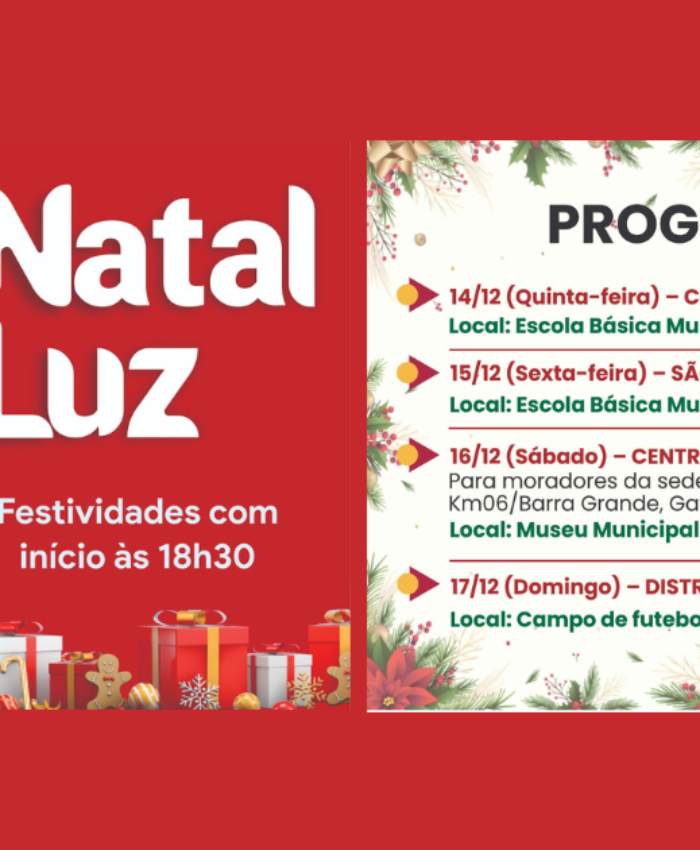 Mais de 5 mil crianças serão presenteadas no Natal Luz de Três Barras; Festividades começam nesta quinta, dia 14, pela Campininha