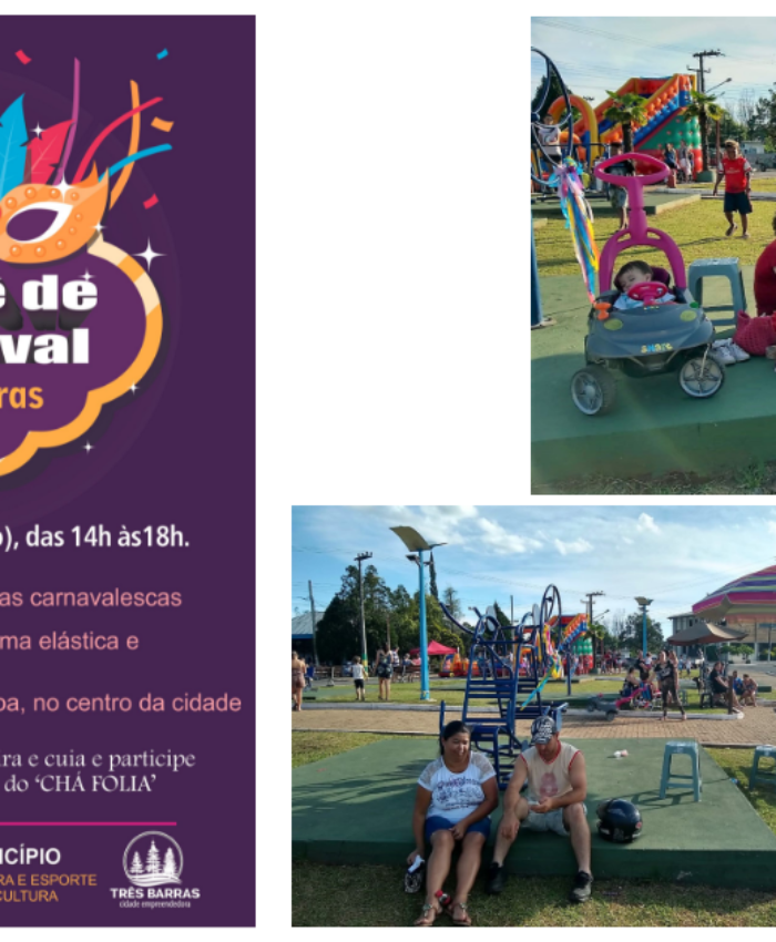Matinê na praça será atração de Carnaval no próximo domingo em Três Barras