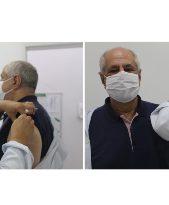 Médico é o primeiro vacinado contra a covid-19 em Três Barras