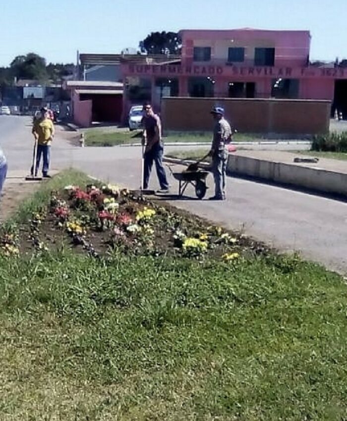 Melhorias são realizadas no paisagismo de canteiros e rótulas de avenida