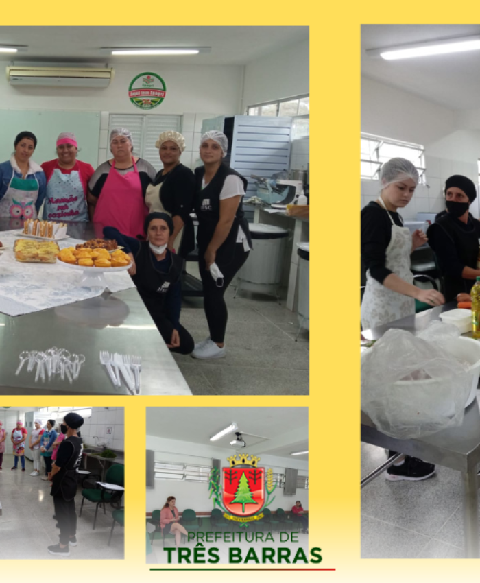 Merendeiras da rede municipal participam de curso sobre Alimentação Escolar