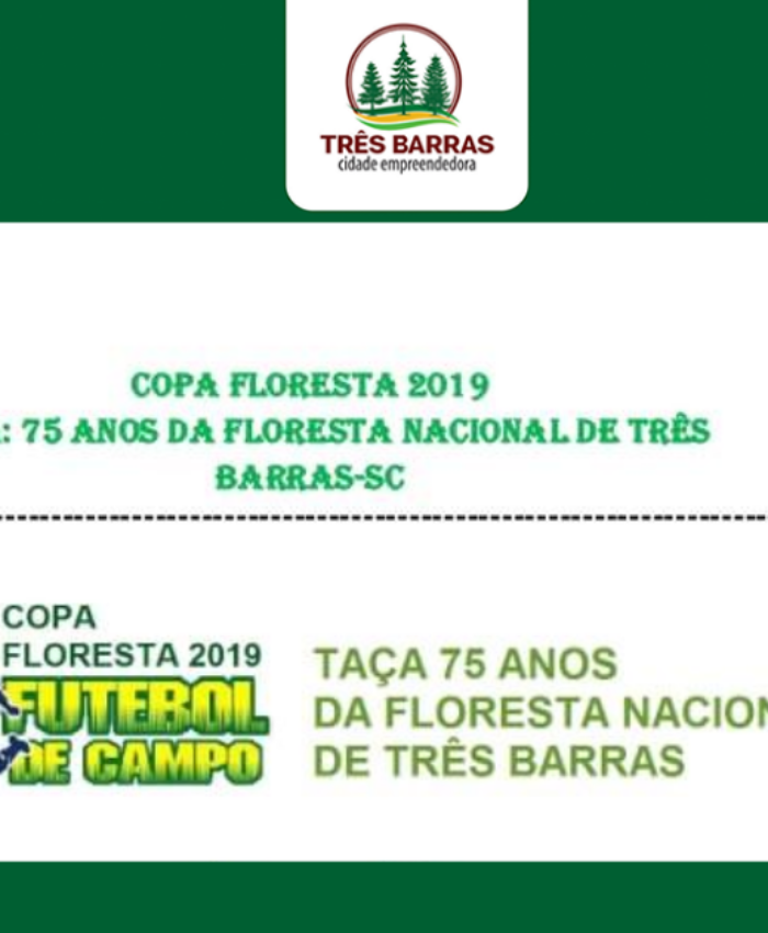 Não haverá rodada da Copa Floresta de Futebol no final de semana