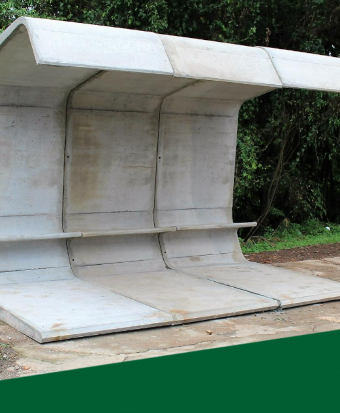 Novo abrigo para passageiros é instalado no ponto próximo a ponte do Rio Barra Grande