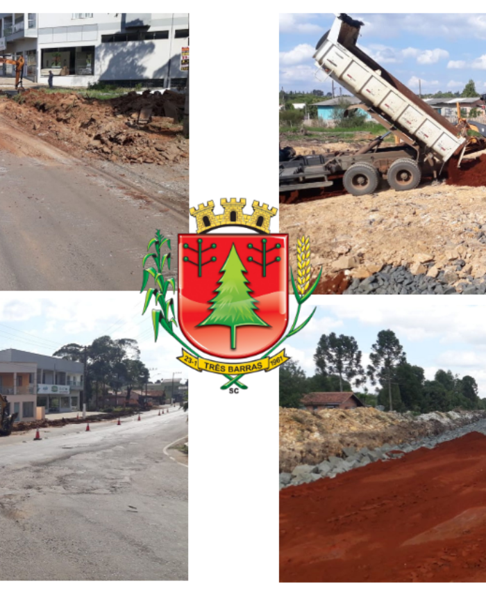 Obras públicas foram retomadas nesta quarta-feira em Três Barras
