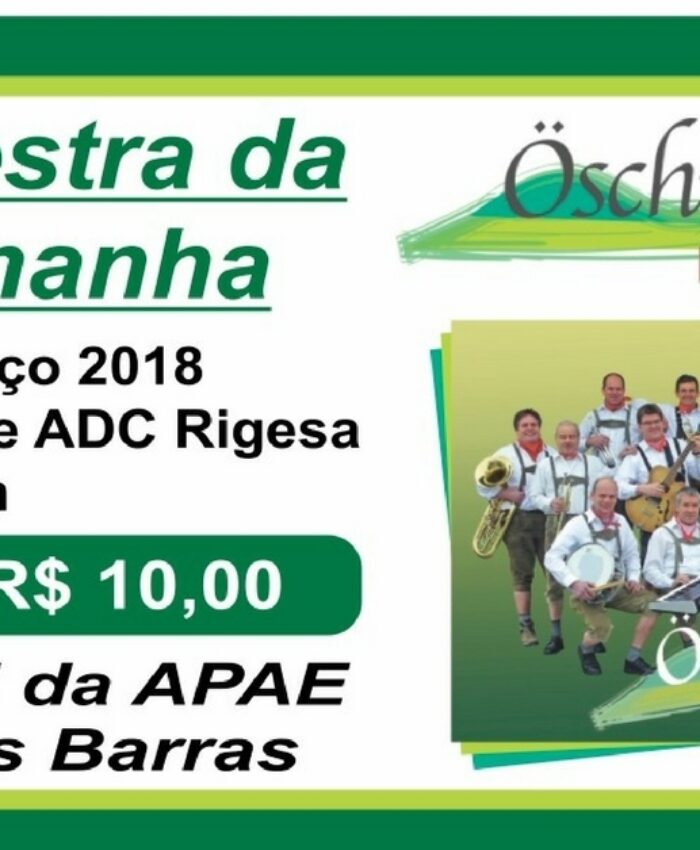 Orquestra alemã fará apresentação beneficente em prol da Apae