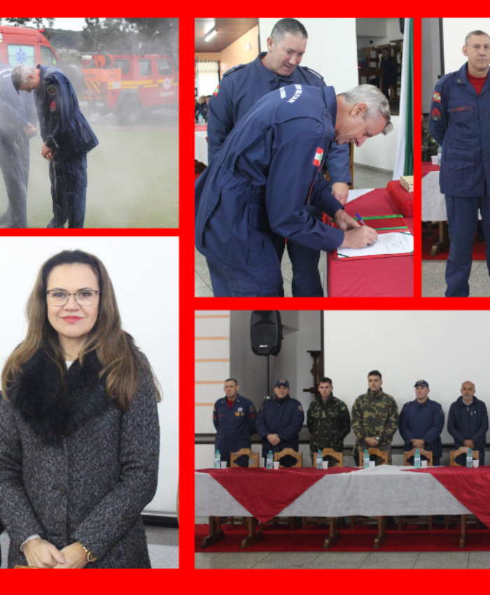 Prefeita Ana Claudia acompanha solenidade de promoção de bombeiros comunitários e militares em Três Barras