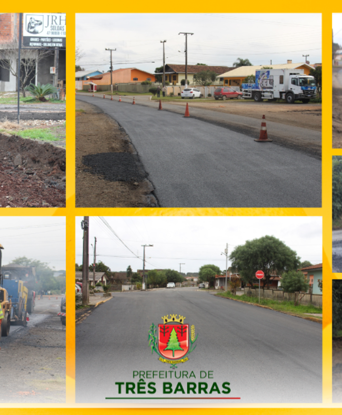 Prefeitura conclui etapa de operação tapa buracos em Três Barras