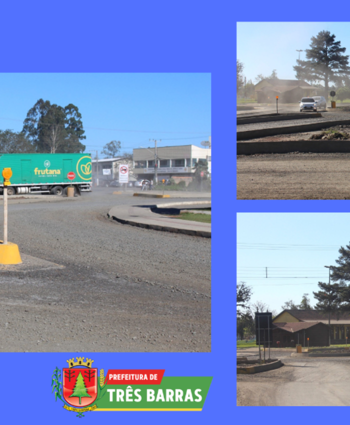 Prefeitura emite nota sobre o processo licitatório para a obra de pavimentação na rotatória central de Três Barras